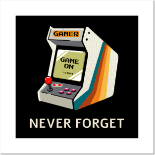 Never Forget Gamer Posters and Art